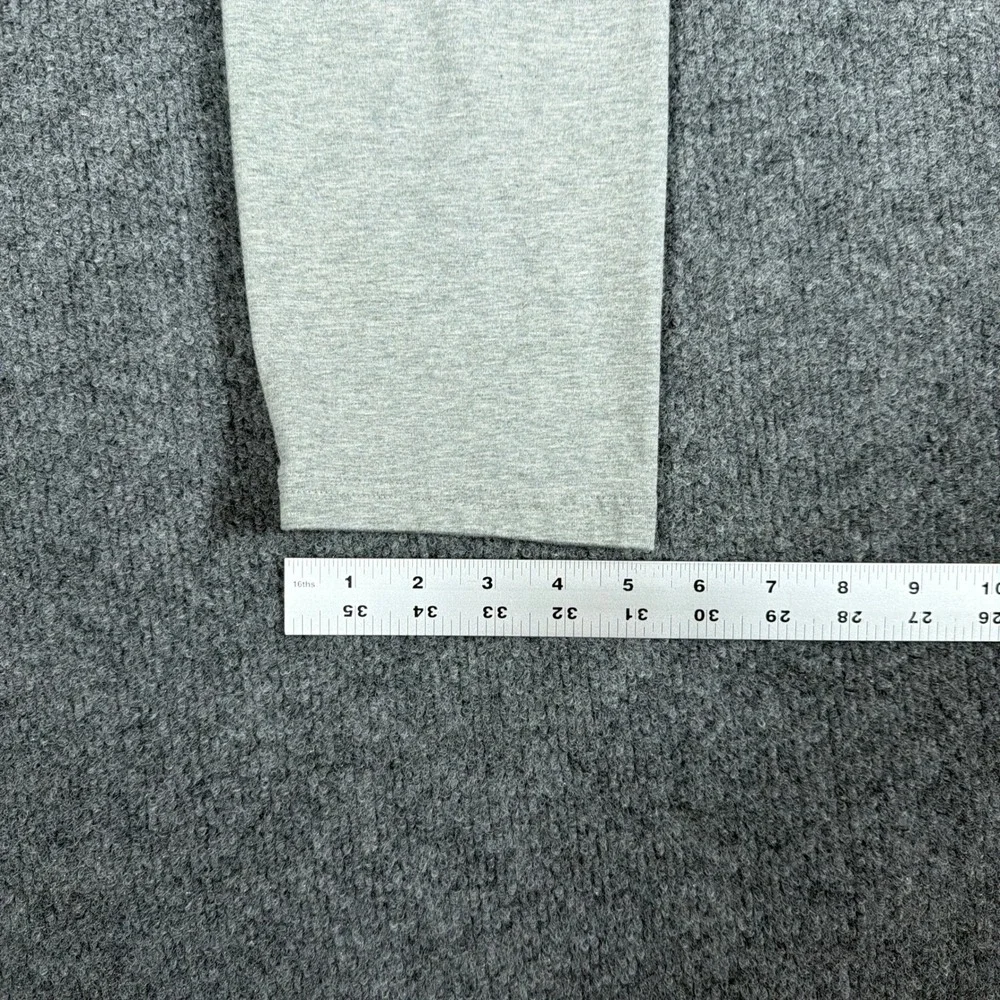 Y2K Nike‎ Leggings Unisex Large Heather Gray Blue Tag Cropped Logo Vintage